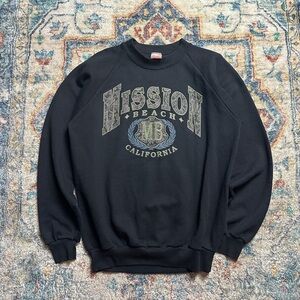 Vintage Mission Beach Paisley Pullover Crewneck Size XL